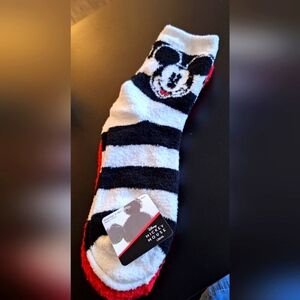 Disney Mickey Mouse fuzzy socks (2 pair)